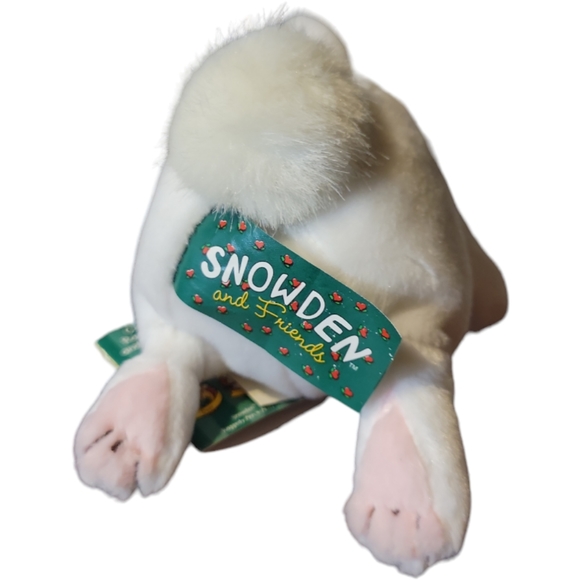 Vtg 98 Commonwealth Snowden Friends White Stuffed Bunny Rabbit Animal Plush Toy - Picture 5 of 11